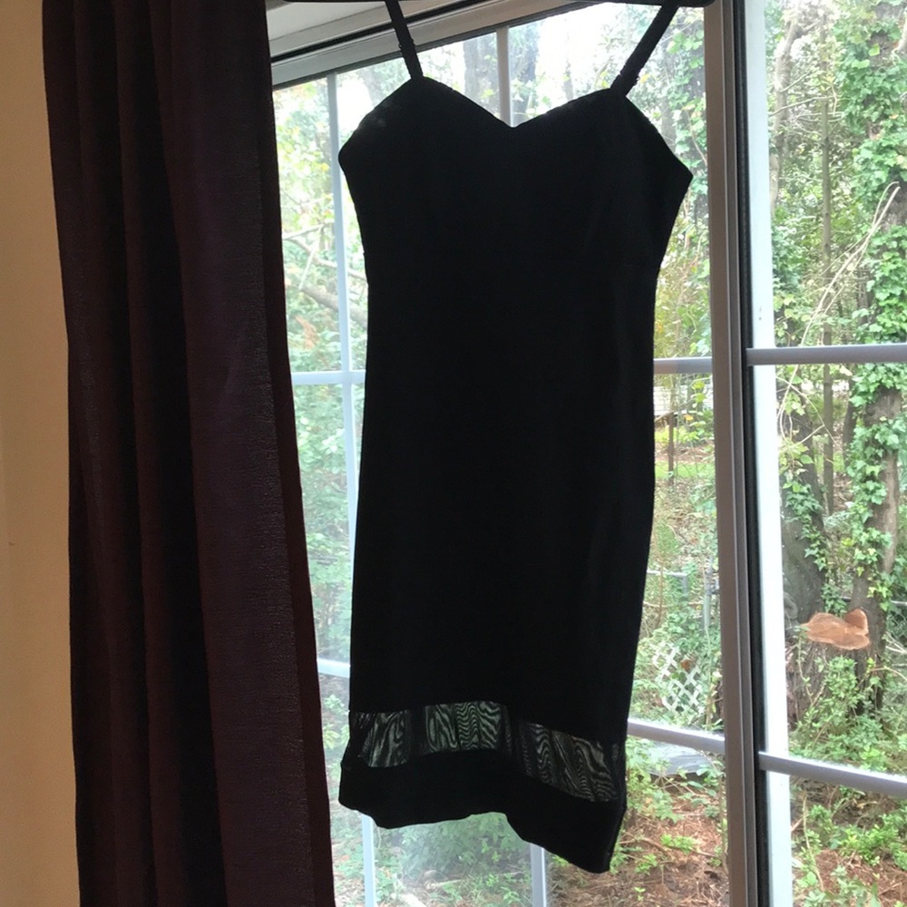 Black mini dress